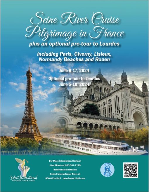 Seine River Cruise Pilgrimage in France with Optional Pre-Tour to Lourdes - June 9-17, 2024 - 24JA06FRLM