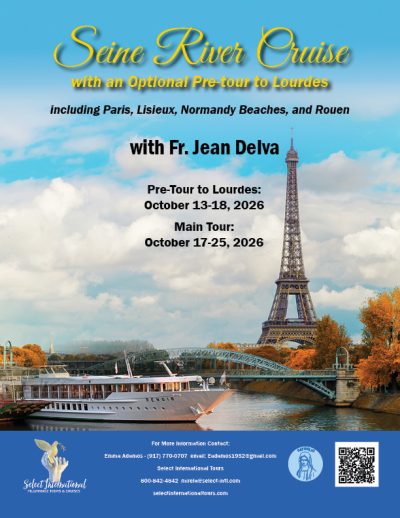 Seine River Cruise with Fr. Jean Delva - October 17-25, 2026- 26MI10FREA
